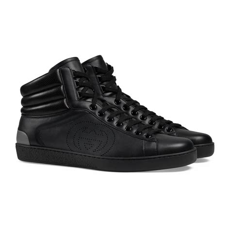 ace leather sneaker gucci sale|Gucci ace high top sneakers.